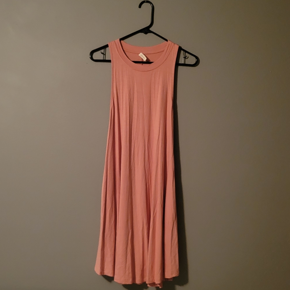 Salmon Colored Pocket Dress